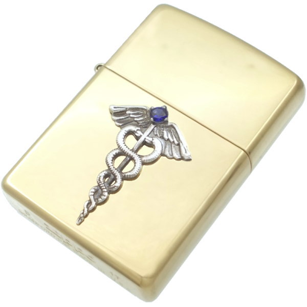 (9月)サファイア ケーリュケイオン ブラスジッポ 誕生石