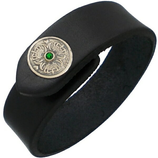 ■ノンブランド 【 ブレスレット、バングル 】 └【タイプ】 シルバー925 革 本革 サドルレザー デンマーク クローネ 幸福 父の日 入学 卒業 就職 ギフト 誕生石 ガーネット アメシスト アクアマリン ダイヤモンド エメラルド 緑寿...