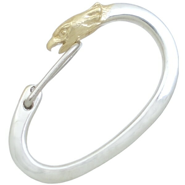 イーグル ゴールドコート カラビナ シルバー925 キーホルダー