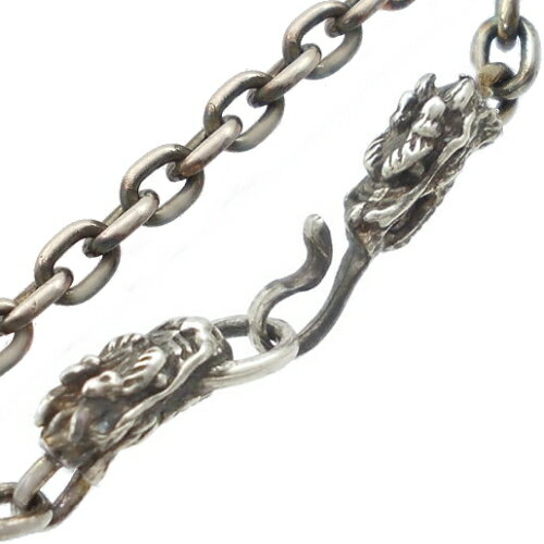 ツイン ドラゴン シルバー925 アズキチェーン2.8mm