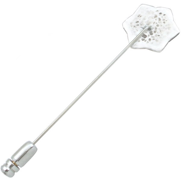 (10月)ピンクトルマリン ブラック 六字大明呪 梵字 シルバーラペルピン 誕生石 六...