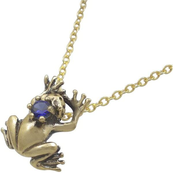 ■ノンブランド 【 ペンダント ネックレス 】 └【タイプ】 シルバー925 ギフト 誕生石 ガーネット アメシスト アクアマリン ダイヤモンド エメラルド ムーンストーン ルビー サファイア 喜寿 ペリドット トルマリン ローズクォーツ トパーズ タンザナイト バレンタイン ホワイトデー 母の日 父の日 敬老の日【素材:シルバー925】［要確認］メーカー取寄せ時2-4日/メーカー欠品時の納期約2週間(在庫、詳細納期は要問合せ) ★小さなカエルに光る王冠…14種類の誕生石とカラージルコニアのキラメキが魅力。 (高さ15mm、幅11mm、サービスチェーン真鍮ゴールドズキ40cm付) 福帰るとも呼ばれ縁起物としても知られる可愛いカエルがモチーフのペンダント。燻し仕上げの上からセラミックコーティングを施しアンティークな落ち着きと共に金運も運んでくれそう? バースデーストーンの他にもシックなブラックと運気が上がりそうなイエロージルコニアも用意、好みのカラーでも選べる14色。