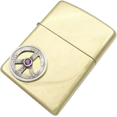 (2月)アメジスト ピース クローネ コインブラスジッポ誕生石