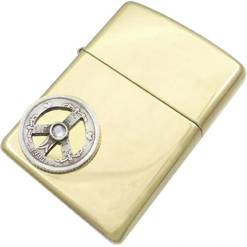 (6月)ブルームーンストーン ピース クローネ コインブラスジッポ誕生石