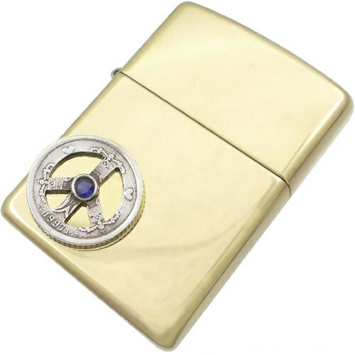 (9月)サファイア ピース クローネ コインブラスジッポ誕生石