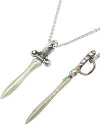 (8月)ペリドット ダガー シルバーペンダントネックレス 誕生石 シルバー925 メンズ レディース アクセサリーの商品画像 2