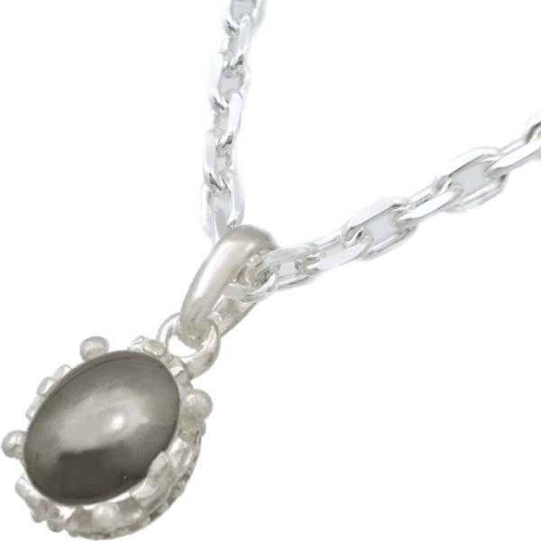 オーバルヘマタイトシルバーホワイト...