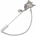 (2月)アメジスト ユーロ ドラゴン チェーン シルバーラペルピン 誕生石