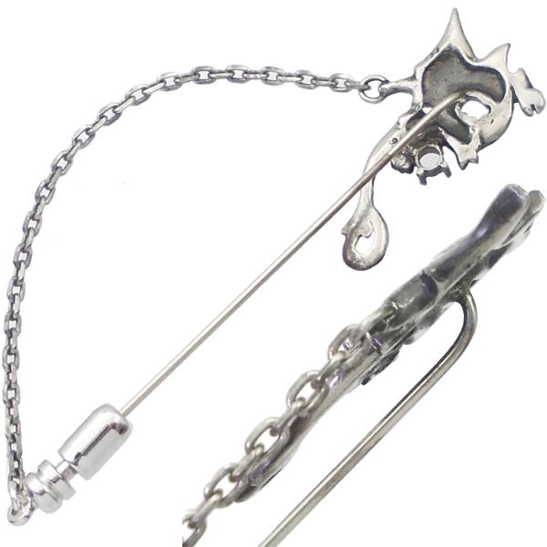 (9月)サファイア ユーロ ドラゴン チェーン シルバーラペルピン 誕生石