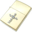 (12月)タンザナイト ホワイト アラベスク センター クロス ブラスジッポ 誕生石