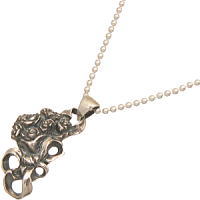 薔薇のブーケの シルバーペンダントトップ*NORA（ノラ/のら）