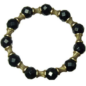 Nejire64カットオニキスブラスブレスレット *sou designs(ソウデザインズ)