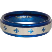 Rakuten - ブルークロスラージタングステン リング ( 指輪 ) Tungsten