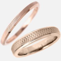 シルバーアクセサリーバズショットのピンクダブルカットタングステン リング ( 指輪 ) Tungsten｜アングル3