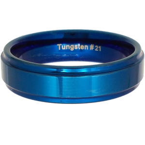 Rakuten - ブルーワイドバンドラインタングステン リング ( 指輪 ) Tungsten