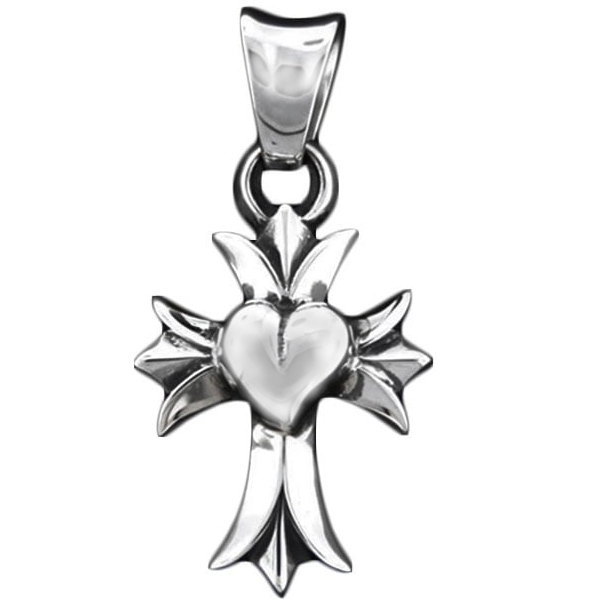 トラヴィスワーカー(TRAVIS WALKER)* セイクリッドクロス&ハート シルバーペンダントトップ