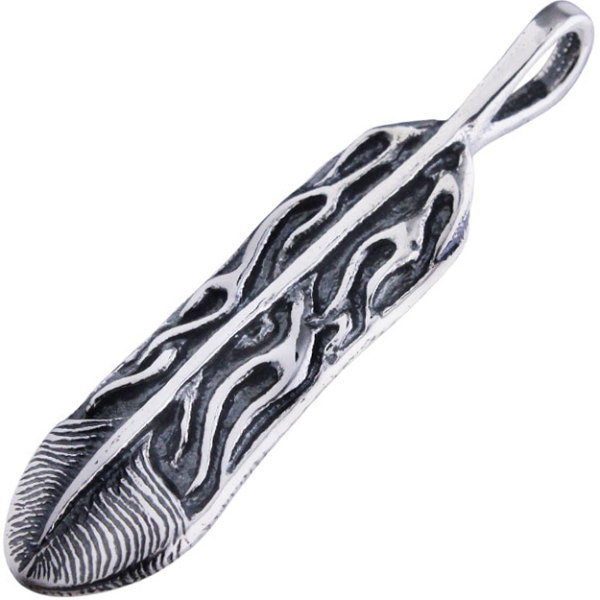 銀 - トラヴィスワーカー(TRAVIS WALKER)*ミディアム フェニックス フェザー シルバーペンダントトップ