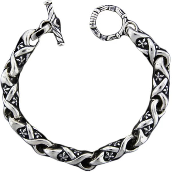 ■TRAVIS WALKER/トラヴィスワーカー【ブレスレット、バングル】 └【タイプ】シルバー925 Double Cross Jewelry ダブルクロスジュエリー正規取扱店 ゴシック、スカル骸骨ドクロ、龍ドラゴン竜、クロス十字架、ガーゴイル カリフォルニア マリブ 幸運【素材:シルバー925】 ［要確認］在庫確認約1週間、米国オーダー納期約3-4ヶ月、国内在庫がある場合のみ1-2週間(在庫、詳細納期は要問合せ) 付属品 : ブランドポーチ、ギャランティ 【ご確認ください/こちらの商品は代引き決済不可となります。】 ★INFINITY STAR BRACELET WITH T-BAR CZ。 (長さ--mm、幅--mm、)