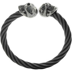 トラヴィスワーカー(TRAVIS WALKER)*スカルケーブル シルバーバングル