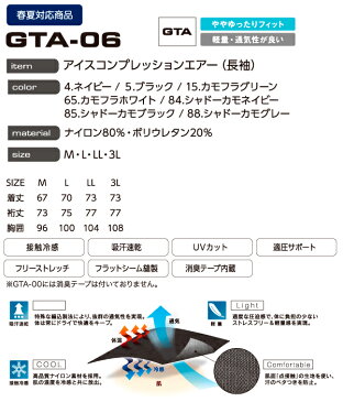 イーブンリバー【EVENRIVER】アイスコンプレッションエアー(長袖) 【ICE COMPRESSION SERIES】 GTA-06吸汗速乾 適度な圧着ゆるやかフィットタイプアンダーウエア スポーツインナー 【メール便送料無料】2016春夏新商品