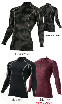 イーブンリバー(EVEN RIVER) ヒートボディジップハイネック 【HEAT BODY ALPHA SERIES】 GTH-26 カラダにぴったりタイトフィットするフリーストレッチ秋冬インナー 機能性インナー アンダーウエア 2020秋冬新商品