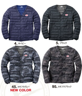 イーブンリバー(EVEN RIVER) ライトファイバーダウンジャケット 【WINTER CLOTHES】 R-107 中綿入りライトダウンブルゾン　軽くて暖かいインナー＆アウターで幅広くつかえるアイテム 防寒服　防寒ウエア 2020秋冬新商品