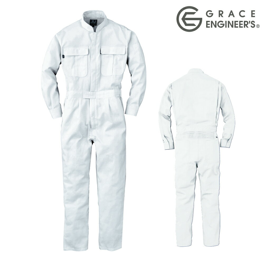 樂天商城 - GRACE ENGINEER'S 620 長袖ツナギ・つなぎ メンズ・レディース 綿100% ヒッコリー 黒ヒッコリー S-5L