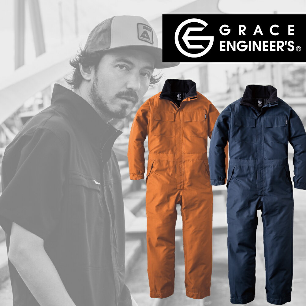 樂天商城 - GRACE ENGINEER'S ge-780 長袖ツナギ・つなぎ メンズ・レディース 綿100% ヒッコリー 黒ヒッコリー S-5L