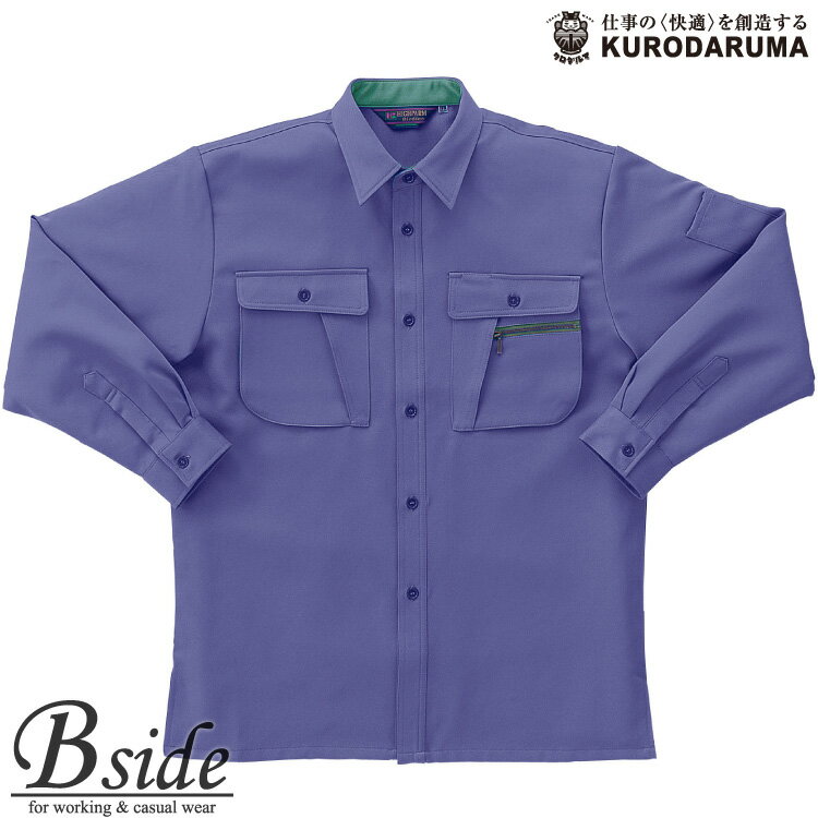 樂天商城 - 250006 クロダルマ【kurodaruma】長袖シャツソフト裏綿二重織