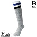 楽天B-SIDE★★BODY TOUGHNESS（おたふく OTAFUKU） ウール混　太編みソックス40cm　先丸（2P） 【MENS SOCKS（防寒靴下）】 s-794 太編みのウール素材　長さ40cm　しっかりとした作り（色指定不可） （秋冬用） 【メール便対象】 2020秋冬新商品