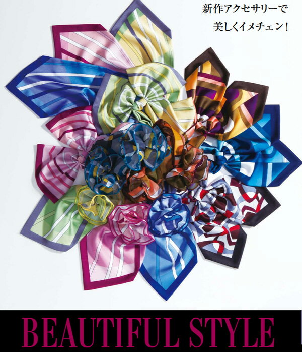 ピエ【Pieds】 コサージュスカーフ HCA1920 エレガントなデザインスカーフ 【スカーフ】 【レディース】