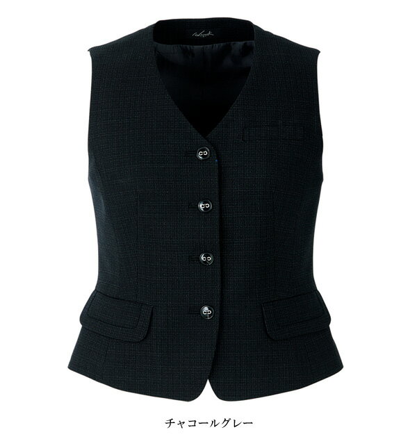 ピエ【Pieds】 ベスト HCV0610 美貌のツィーディー素材 【ベスト 制服】 【レディース】 0610 series