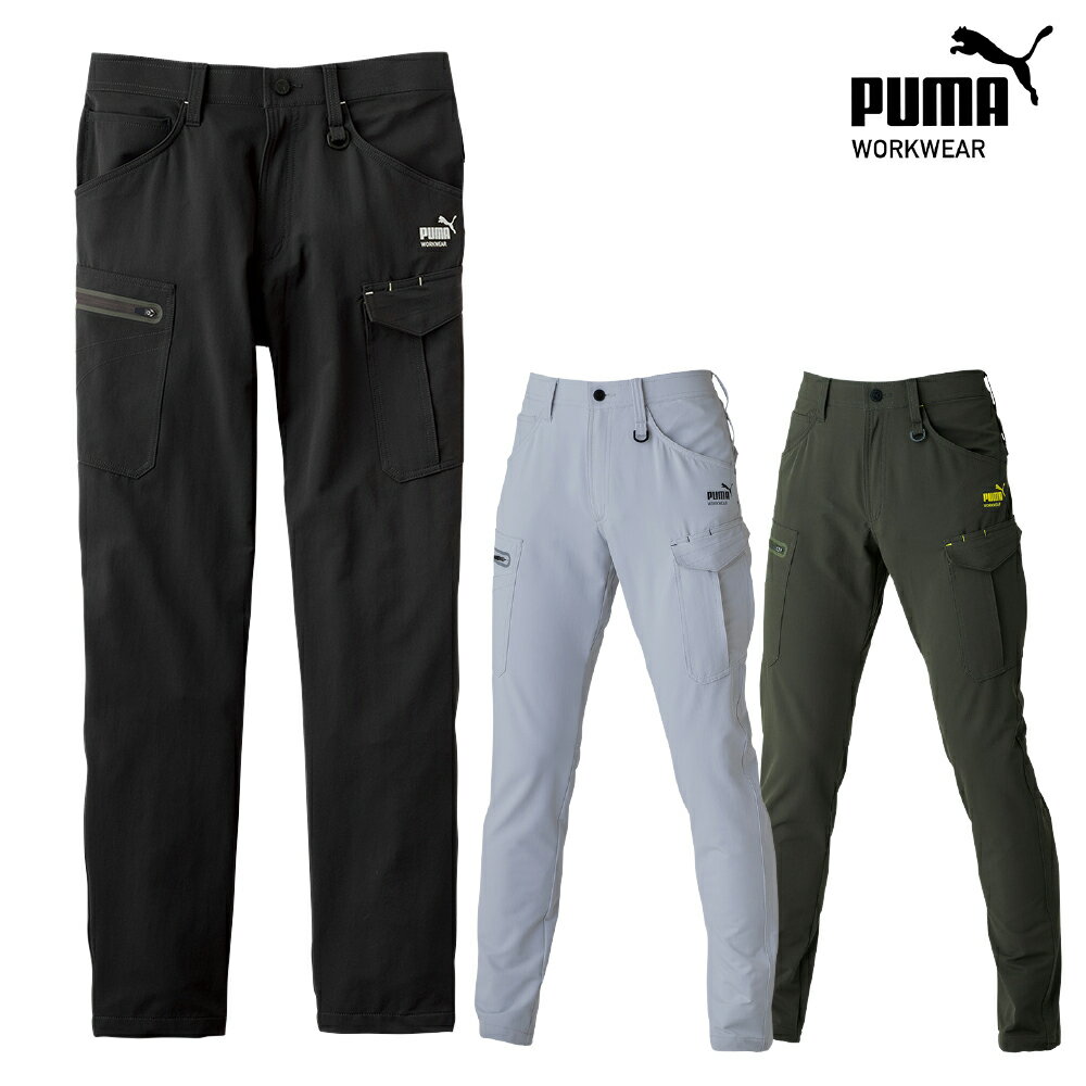 樂天商城 - 【PUMA】 カーゴパンツ pw-3025a 軽量ストレッチ生地を採用 縦横の動きに柔軟対応し、長時間履き心地よいなワークを実現 作業服　ワークウエア 【2026秋冬新商品】