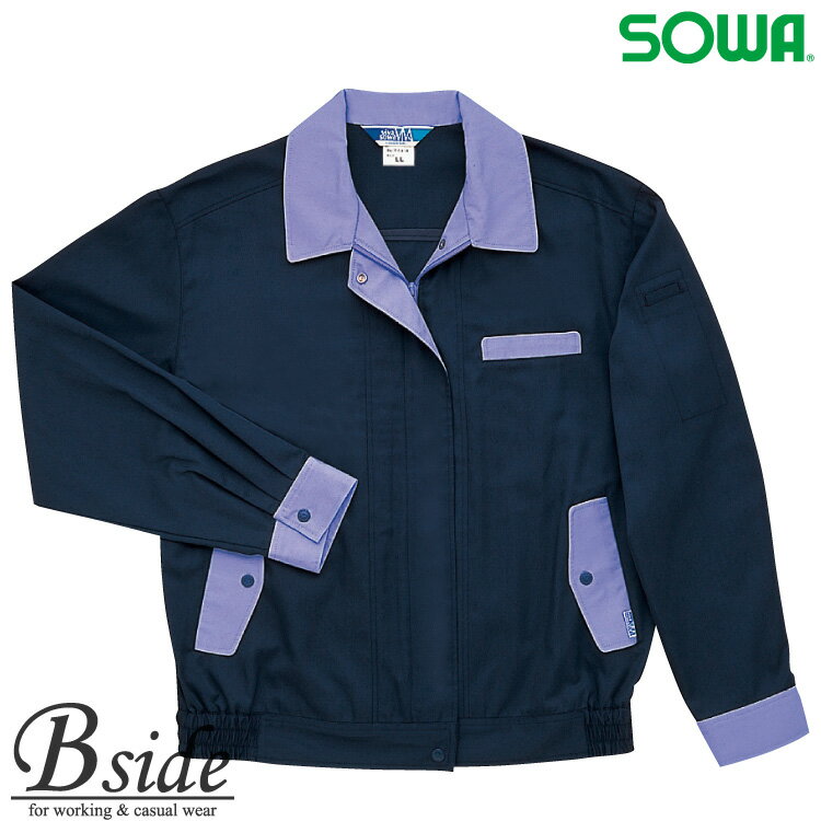 樂天商城 - 414 レディース　女子　長袖ブルゾン【SOWA】【桑和】【作業服】春夏素材