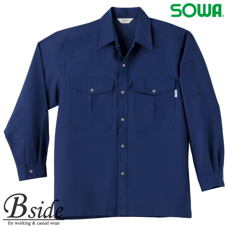 樂天商城 - 955 桑和【SOWA】作業服★防汚加工★長袖シャツ春夏素材使用
