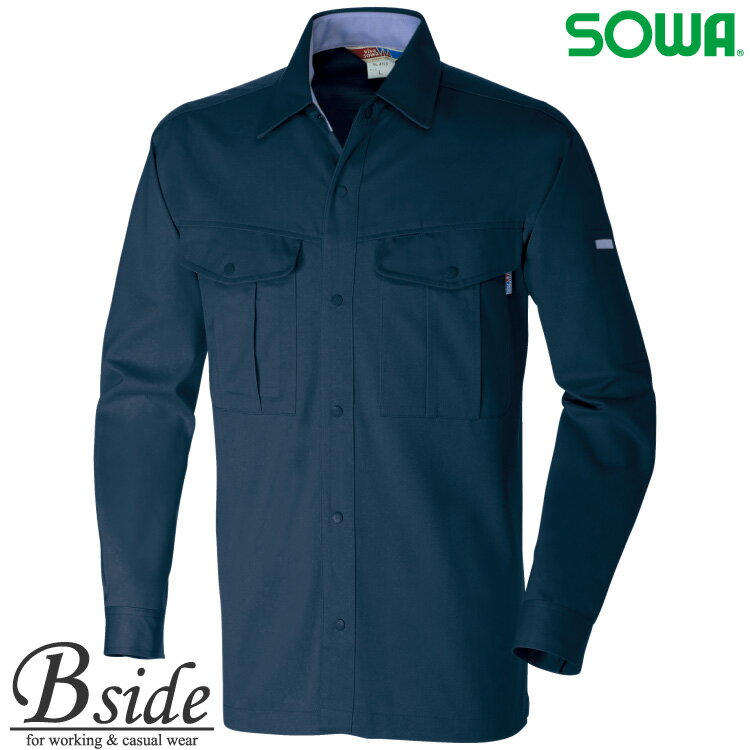 樂天商城 - SOWA【ソウワ】【作業服】長袖シャツ桑和【4115】