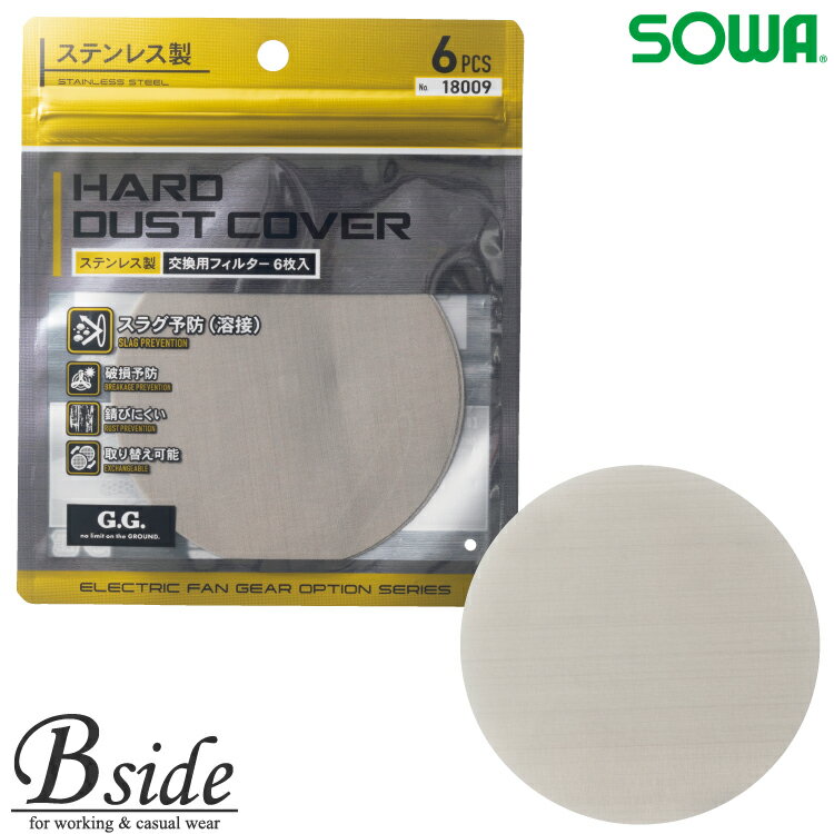 桑和【SOWA】最新大容量20vバッテリー対応 薄型ファン用ステンレスフィルター 18009 ストレッチ、軽量..