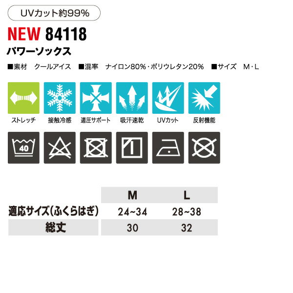 藤和【TS DESIGN】 パワーソックス 【UNDER WEAR】 84118 人気のコンプレッションインナー　ひざ下アンダーウエア 機能性インナー　アンダーウエア 【メール便送料無料】 2017春夏新商品 3