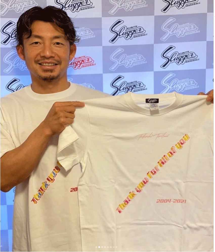 【送料無料】在庫あり　限定　久保田スラッガー 鳥谷氏引退記念Tシャツ 　サイズ　Lサイズ、XLサイズ