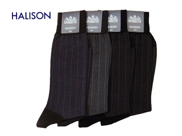HALISON 国内縫製 ドレスソックス エジプト綿 ワイドストライプ柄 2020年春・夏モデル オールシーズンモデル プレゼントに最適 あす楽対応