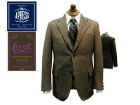 Jプレス J.PRESS (ジェイ・プレス) MEN LOVAT LAVEROCK TWEED ヘリンボーンジャケット ブラウン NEW AUTHENTICベース JプレスとラバットのWネーム 3釦段返り&赤パイピング 2022年秋・冬モデル 本格仕様 Jプレス メンズ あす楽対応 ORIGINALS