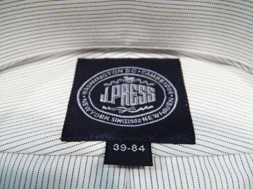 Jプレス J.PRESS(ジェイ・プレス) MEN 国内縫製 マイクロピンストライプ ボタンダウンシャツ 長袖 グレー ピンオックスフォード 新定番 形態安定 プレミアムプリーツ あす楽対応 J プレス　メンズ 新型モデル