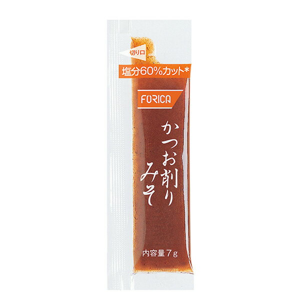 S）FORICA かつお削りみそ 7g×40本 [低たんぱく/低たんぱく食品/たんぱく質調整/腎臓病食]のサムネイル