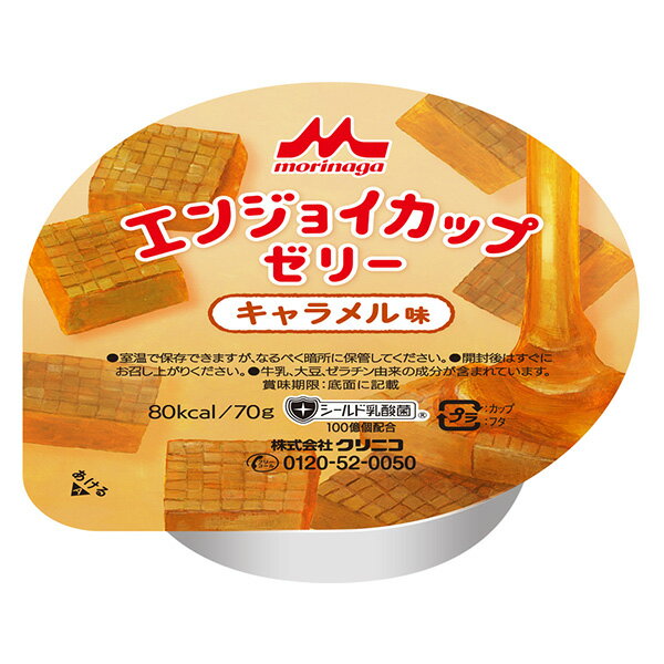 介護食 高カロリー エンジョイカップゼリー キャラメル味 70g×24個