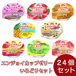 介護食 高カロリー エンジョイカップゼリー いろどりセット（8種各3個） 70g×24個