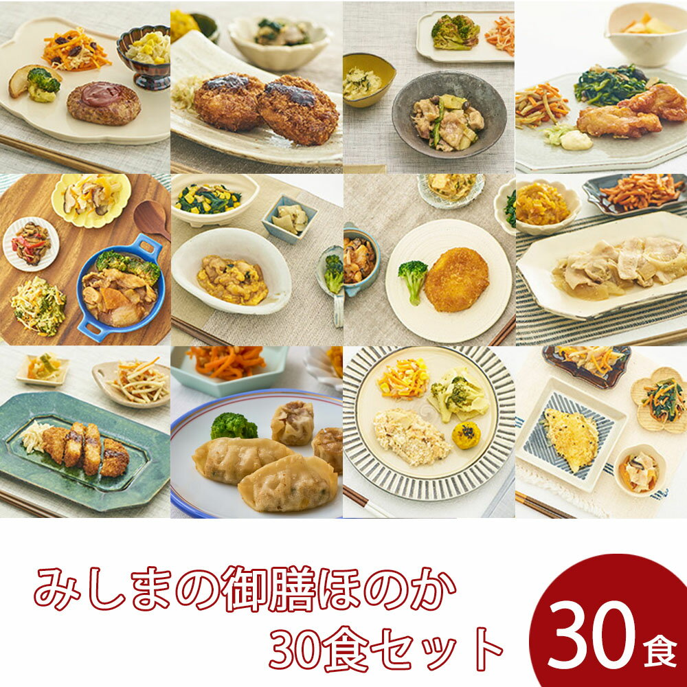 【冷凍】みしまの御膳ほのか 30食セット まとめ買い 1週間 低たんぱく 弁当[腎臓病食/低たんぱく食品/たんぱく調整/塩分調整]