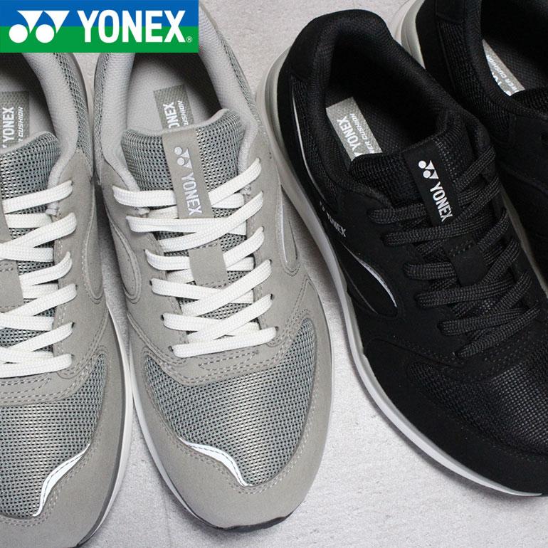 YONEX ヨネックス パワークッション ウォーキングシューズ SHW123 ブラック グレー ネイビー／レッド 24.5cm〜28cm メンズ ウォーキング シューズ スニーカー 紐靴 3.5E