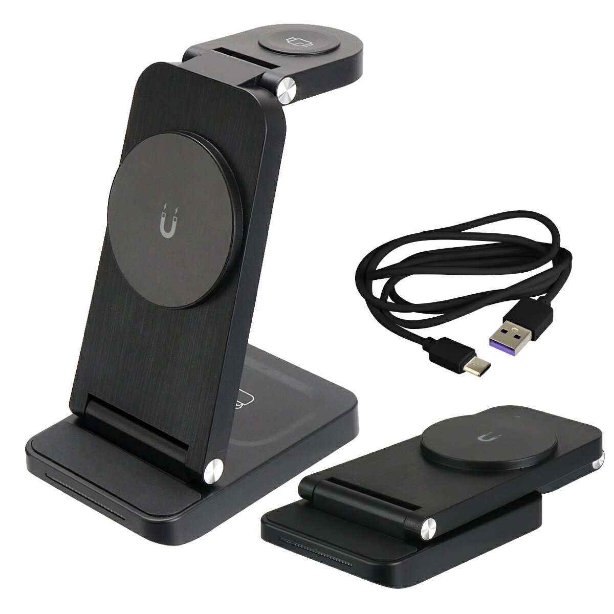 EnergyPro 45W PD 充電器 Type C 急速充電器 2ポート USB-A USB-C PSE認証済/窒化ガリウム PD3.0 超小型 適合各種スマホノートPC対応/折りたたみ式プラグ (ホワイト)