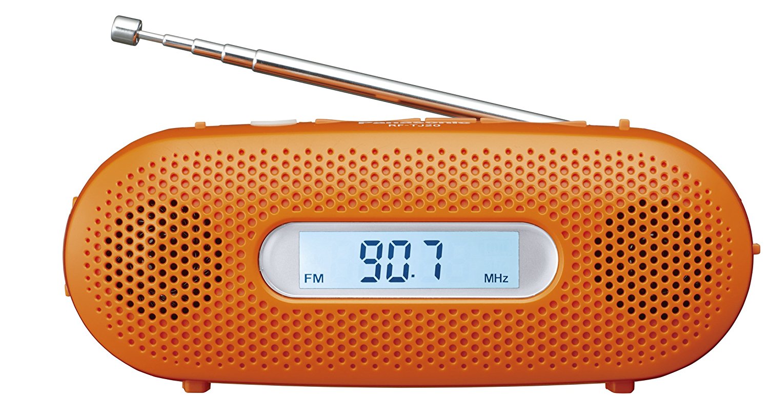 【P2倍】 パナソニック FM-AM2バンドレシーバー 手回し充電ラジオ ホワイト RF-TJ20-D