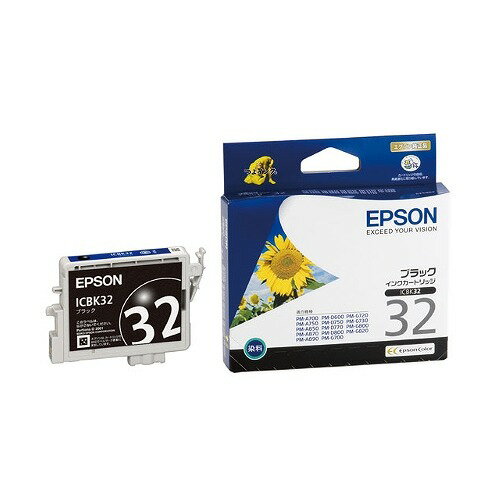 新品 エプソン EPSON 純正インクカートリッジ ICBK32 ブラック 新品 エプソン EPSON 純正インクカートリッジ ICBK32 ブラック